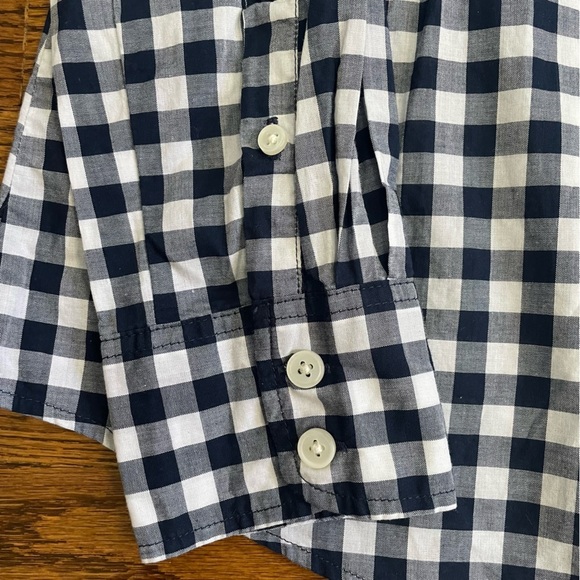 J.Crew Ladies Button Down Blouse White/Navy Stripes Size Small - Picture 5 of 9